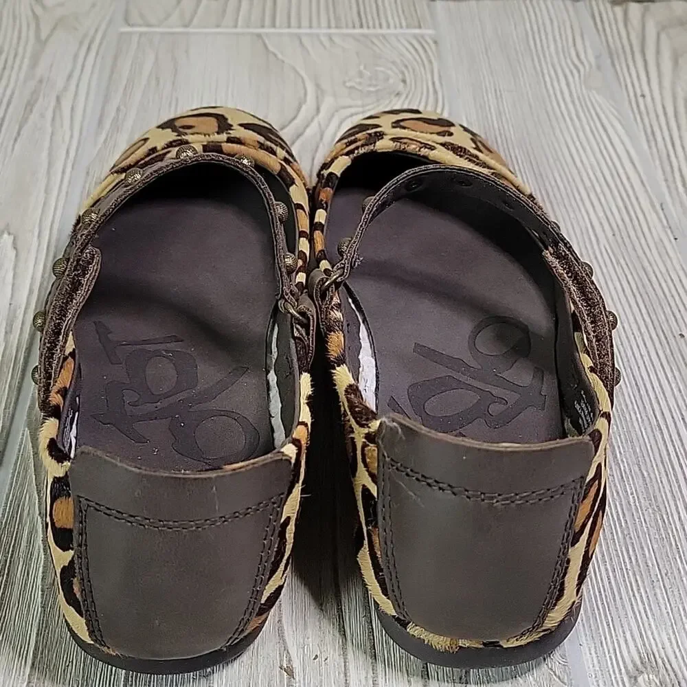 OTBT Gamine Cheetah Print Mary Jane Flats Womens Size 6.5 NEW
